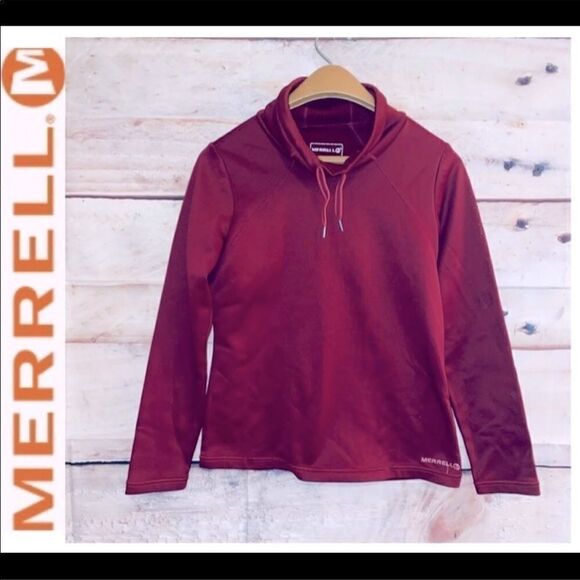EUC WOMENS MEDIUM MERRELL CUTE COWLNECK SWEATER - Picture 1 of 8